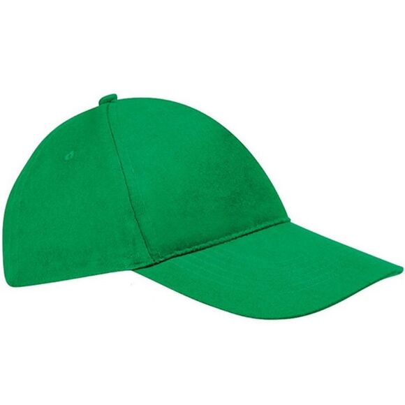 SOLS Unisex Sunny 5 Panel Baseball Cap / Kelly Green - Picture 1 of 5